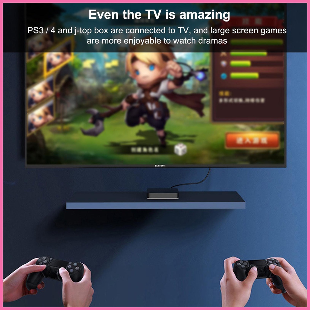 Dây Cáp Máy Tính Tốc Độ Cao Hdmi 2.1 3D HD Cho HD TV BOX PS3PS4 1m 8K 60Hz 4K 120HzHDMI-compatible