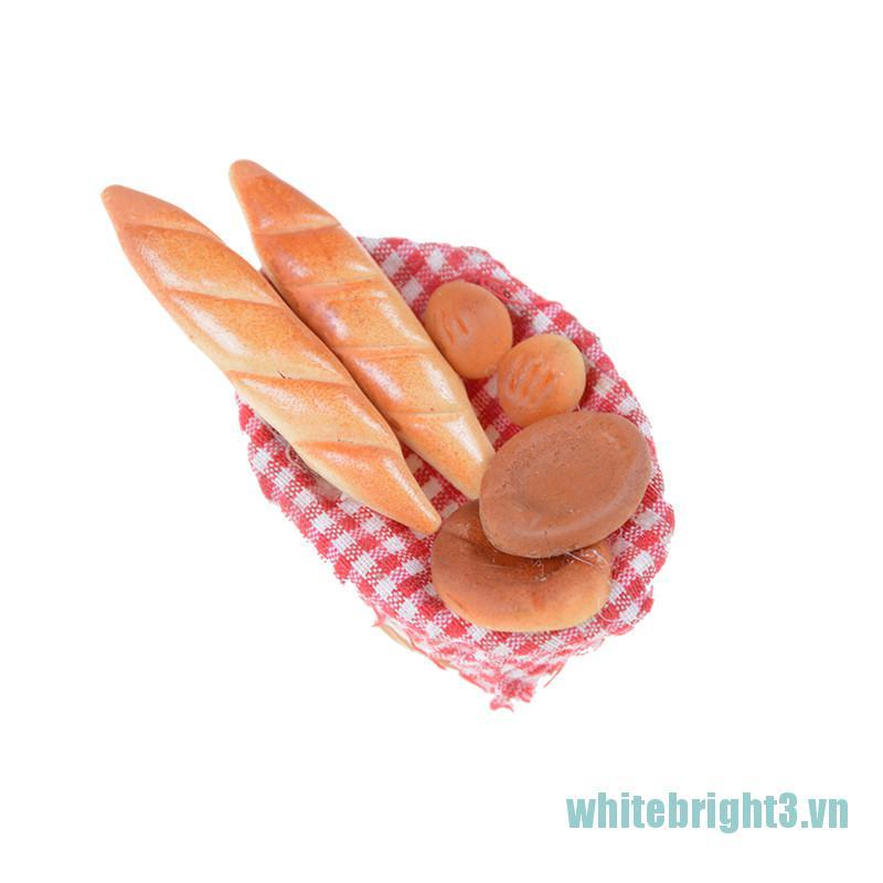 Set 6 Mô Hình Bánh Mì Tỉ Lệ 1: 12 Trang Trí Nhà Búp Bê