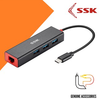 Mua BỘ CHUYỂN TYPE-C RA 3 USB 3.0 + LAN SSK SHU-C540 - HUB TYPE-C TO 3 PORT USB 3.0 + LAN SSK SHU-C540