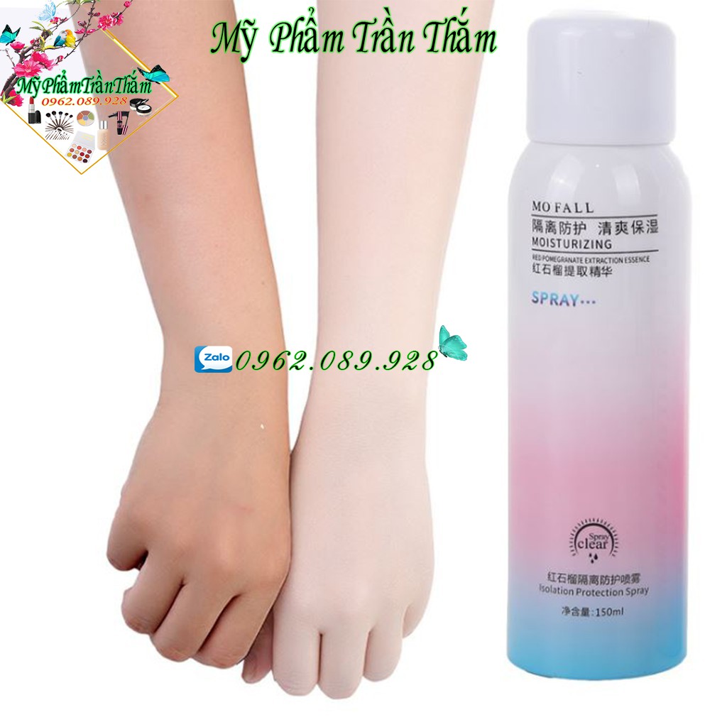 Xịt Chống Nắng Trắng Da MayCreata , Làm Trắng Cấp Tốc Vùng Cổ Và Tay Chân