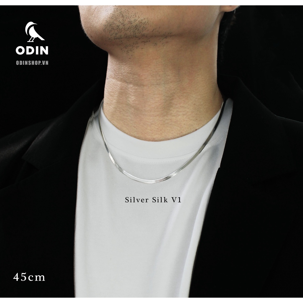 Dây chuyền lụa - Silk Necklace - BẠC Italy S925