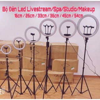 Đèn livestream bán hàng spa studio make up siêu sáng size 16 26 33 36 45 54