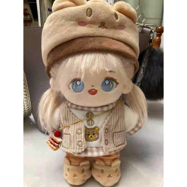 Set Gấu đậu nành cho doll 20cm nhỏ người