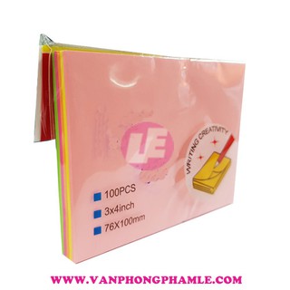 Giấy note 3x4 đủ màu