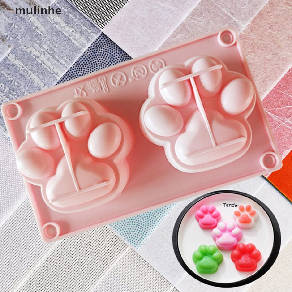 Khuôn Làm Bánh Bằng Silicone Hình Dấu Chân Chó / Mèo