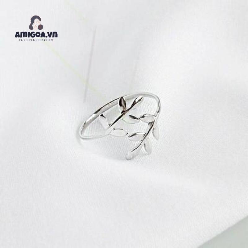 ✨✨Nhẫn hình lá ô liu làm từ hợp kim thời trang