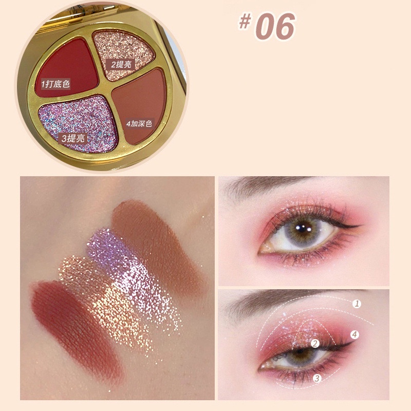 Phấn Mắt 4 Ô MAFFICK Ô Màu Siêu Xinh