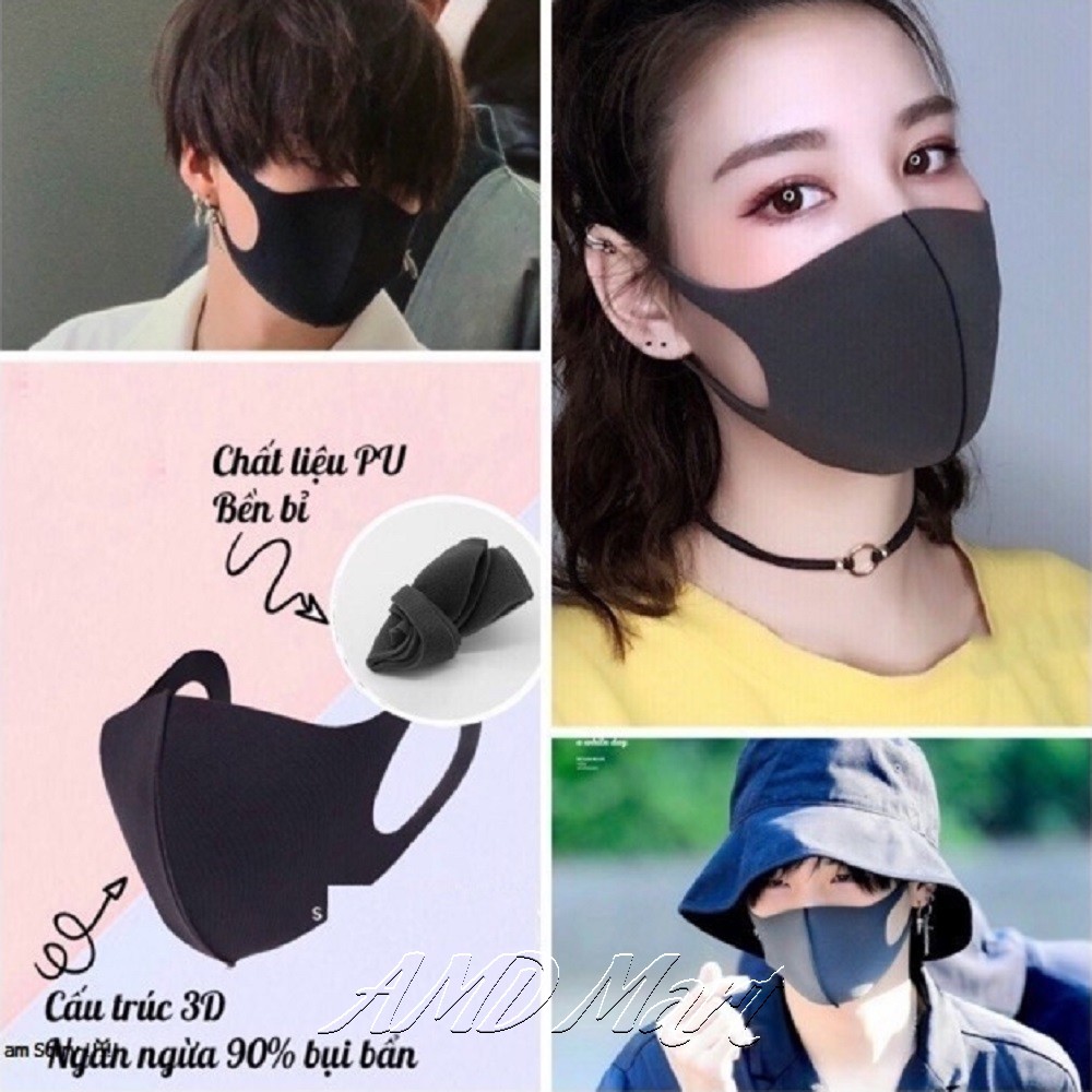 [HÀNG SẴN] Khẩu Trang 3D Vải Su 2 Lớp Lọc Bụi Kín Khít Khuôn Mặt-Thời Trang-An Toàn Cho Sức Khỏe Mọi Nhà | BigBuy360 - bigbuy360.vn