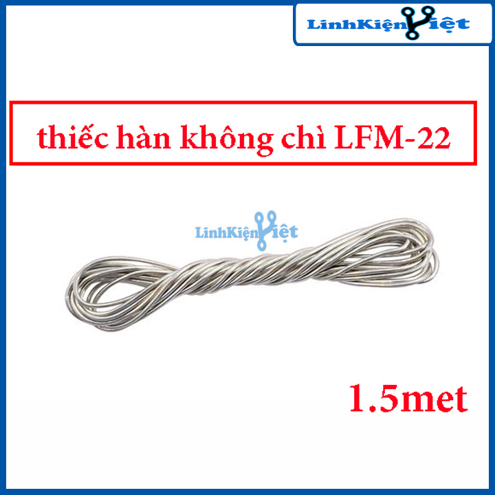 Thiếc hàn không chì hàn quốc cuộn 1,5 mét - 0.8mm PB-Free LFM-22