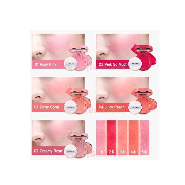 Má hồng ARITAUM Sugarball Cushion Cheek Color