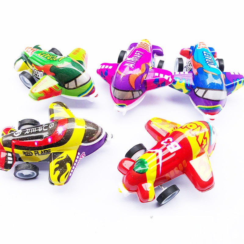 Đồ chơi mô hình máy bay mini chạy đà nhiều màu sắc cho bé thỏa thích vui chơi