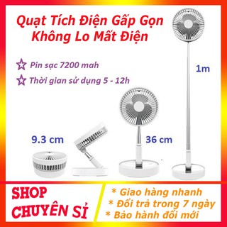 [Mã ELHA22 giảm 5% đơn 300K] Quạt Tích Điện Gấp Gọn Đa Năng Tiện Ích, Quạt Mini Cao Cấp