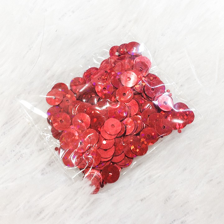 Hạt kim sa đính áo thời trang size 7mm nhiều màu