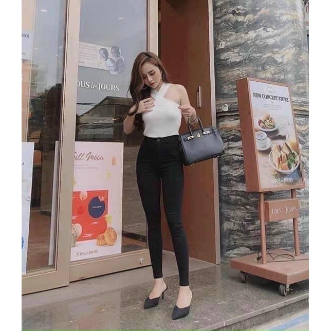 Quần Jean Giấy Trơn Siêu Co Giãn - COLLY