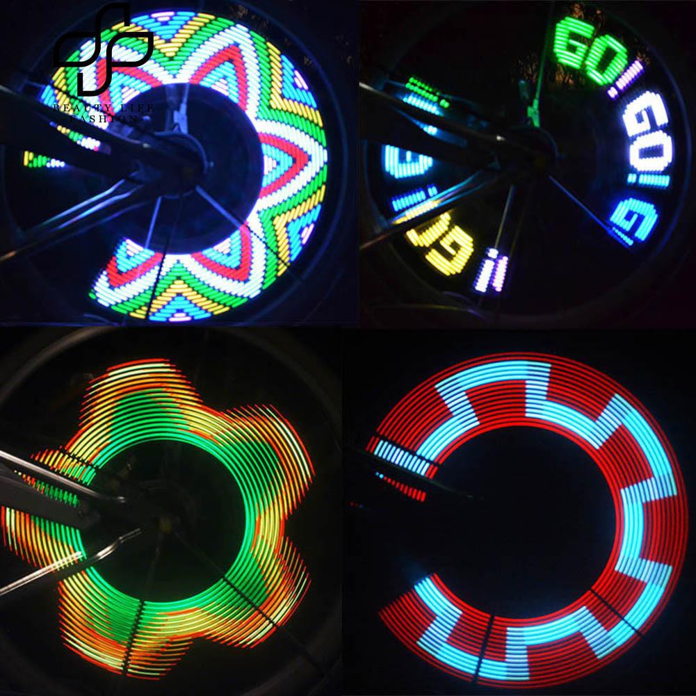 Đèn LED nhiều màu chống nước gắn căm xe đạp