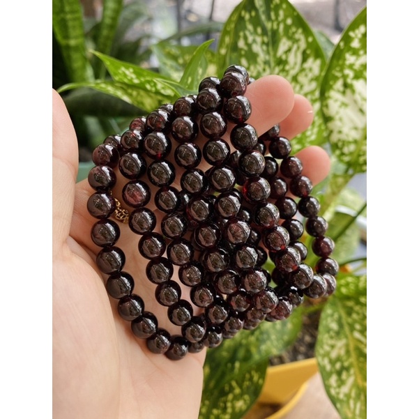 Vòng tay đá Garnet, Vòng tay đá Ngọc Hồng Lựu thiên nhiên, Vòng năng lượng, nâng cao năng lượng, Healing