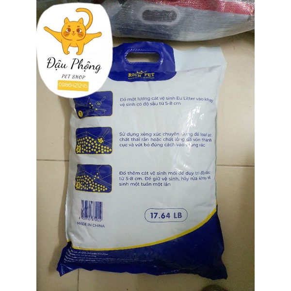 EU LITTER Cát vệ sinh siêu vón siêu ít bụi - Cát vệ sinh cho mèo EU Litter