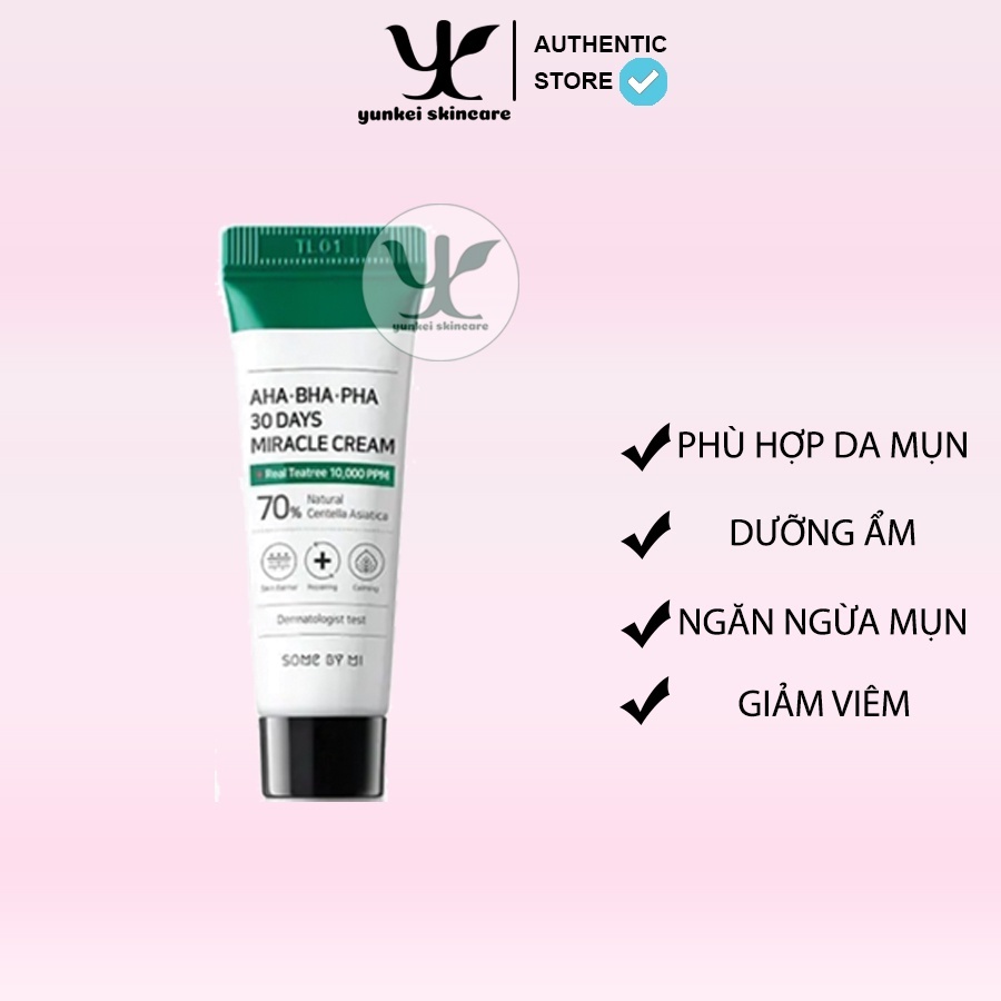 MINI SIZE - Kem Dưỡng Some By Mi AHA-BHA-PHA 30 Days Miracle Cream