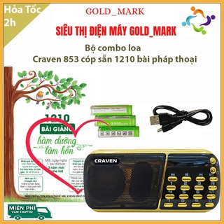 Bộ combo loa  Craven 853-836s nghe tụng kinh, có loại cóp sẵn 1210 BÀI HÀM DƯỠNG TÂM HỒN BH 12 tháng