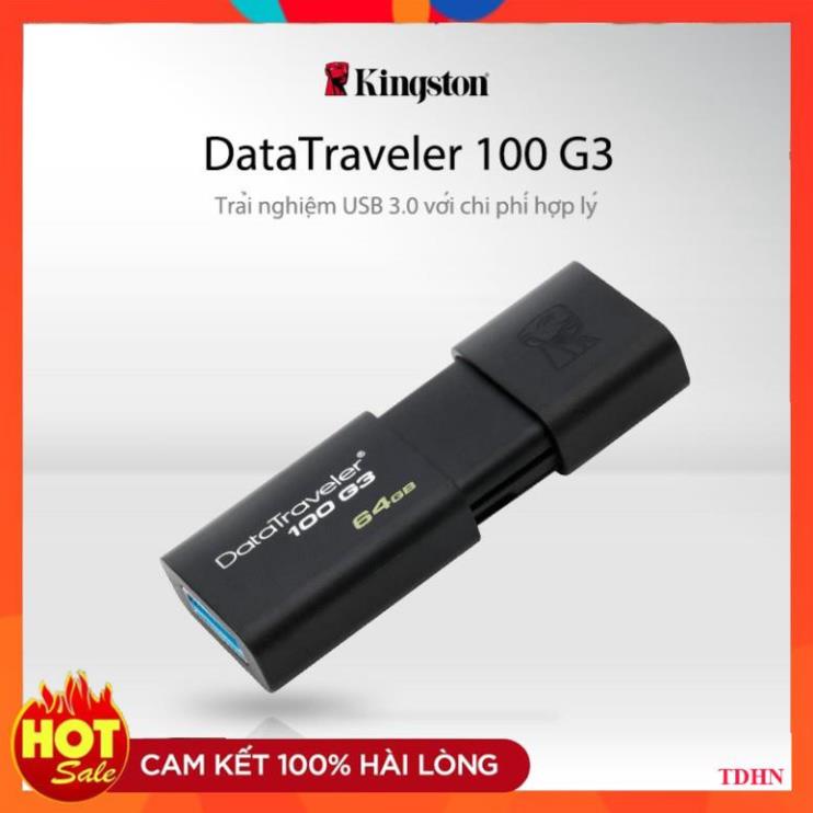 [Hãng] USB KINGSTON 32G 3.0 DT100G3 bảo hành 5 năm