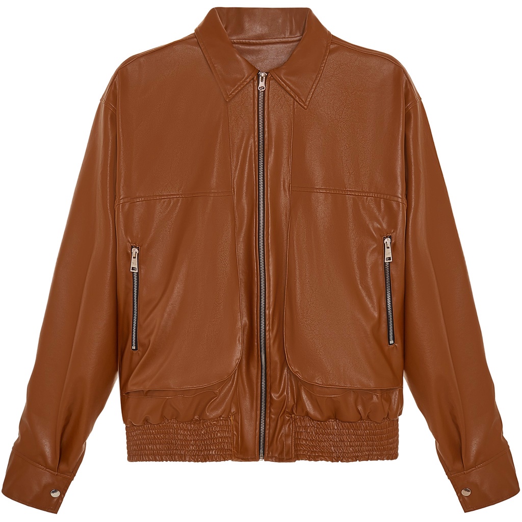 Áo da jacket unisex FOMO GRAMP JACKET (Original)