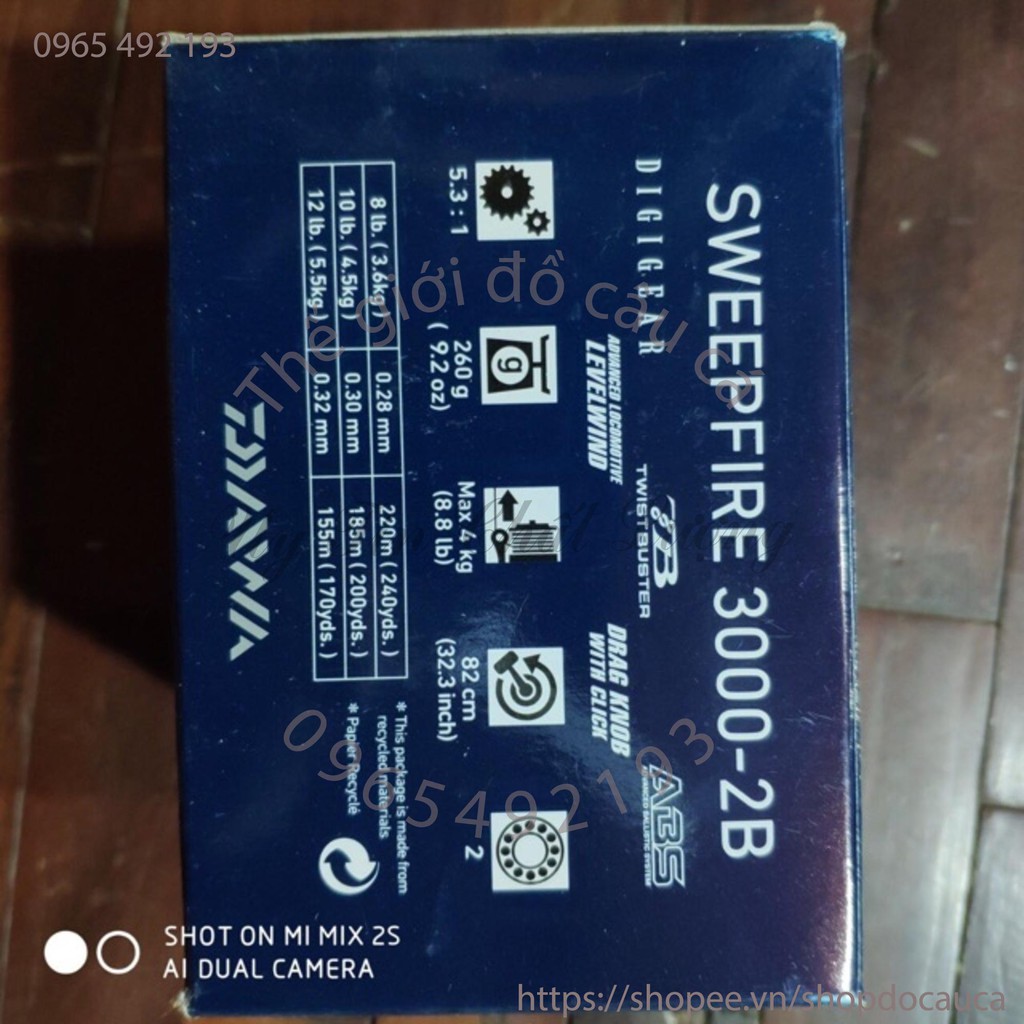 Máy câu DAIWA Sweepfire ( rẻ vô địch )