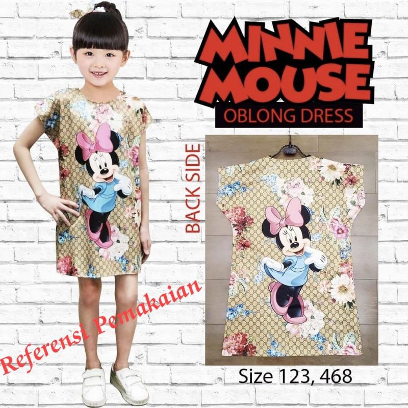 Đầm dài nhập khẩu in hình chuột mickey/ minnie