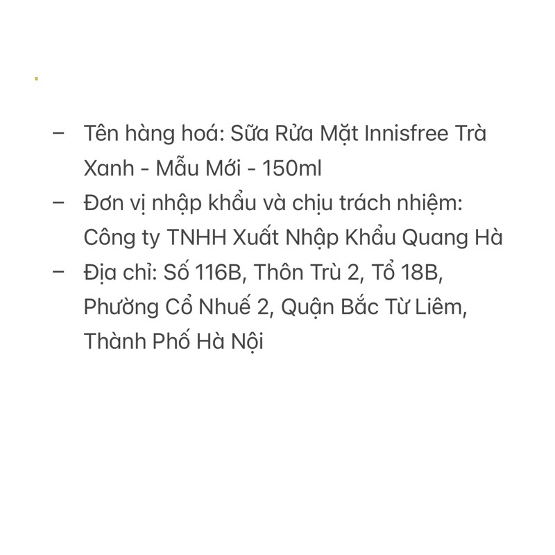 Sữa Rửa Mặt Trà Xanh Innisfree Green Tea Foam Cleanser 150ml - Mẫu Mới