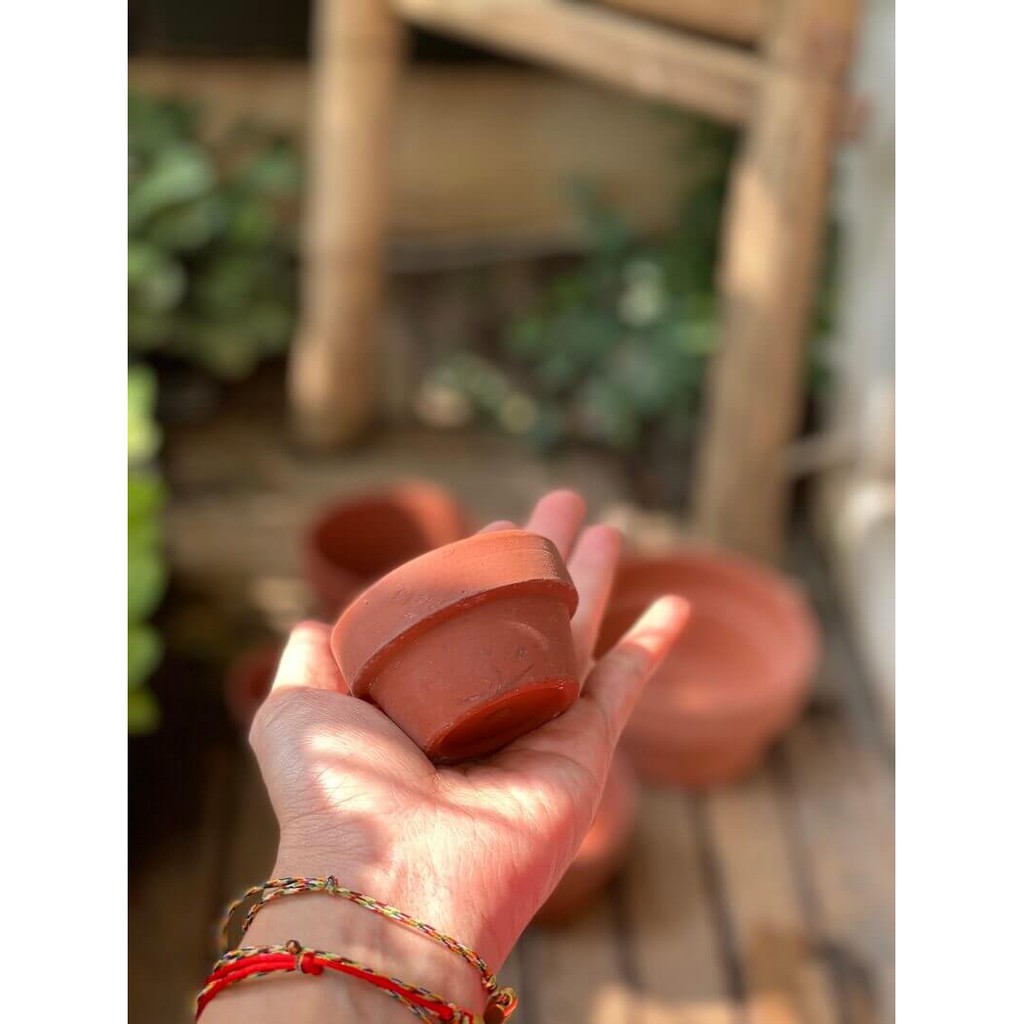 Chậu đất nung trồng cây cảnh, Bonsai Terracotta pots BatTrang (Trắng, Nâu, Cao, Thấp) hàng Bát Tràng