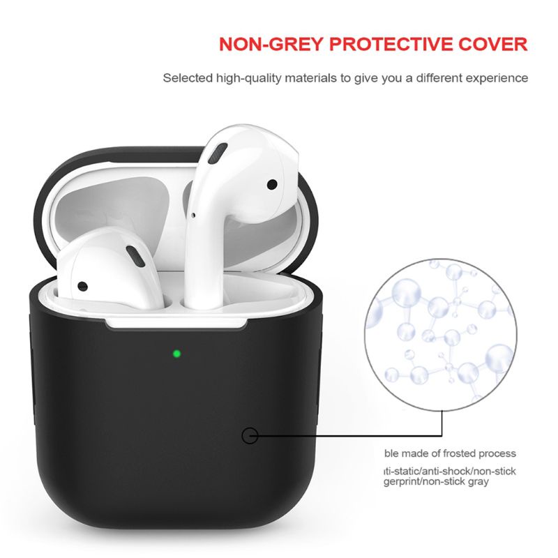 Vỏ Bảo Vệ Hộp Sạc Tai Nghe Airpods 1 / 2 Bằng Silicon Tiện Dụng
