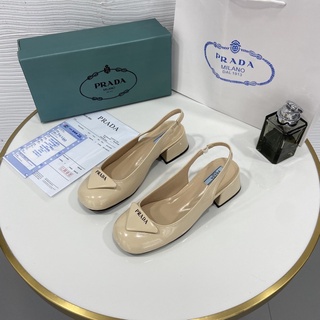 Sandal mũi tròn gót vuông 3p