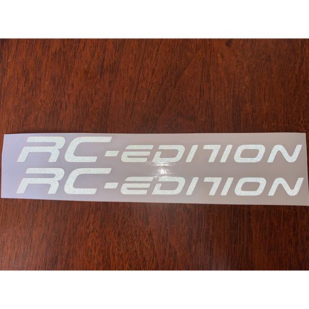 Tem trong dán phuộc trước chữ RC-EDITION phản quang