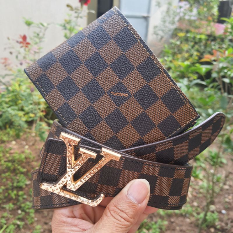 Com Bo Thắt Lưng LV + VÍ DA LV THỜI TRANH PHONG CÁCH HÀN