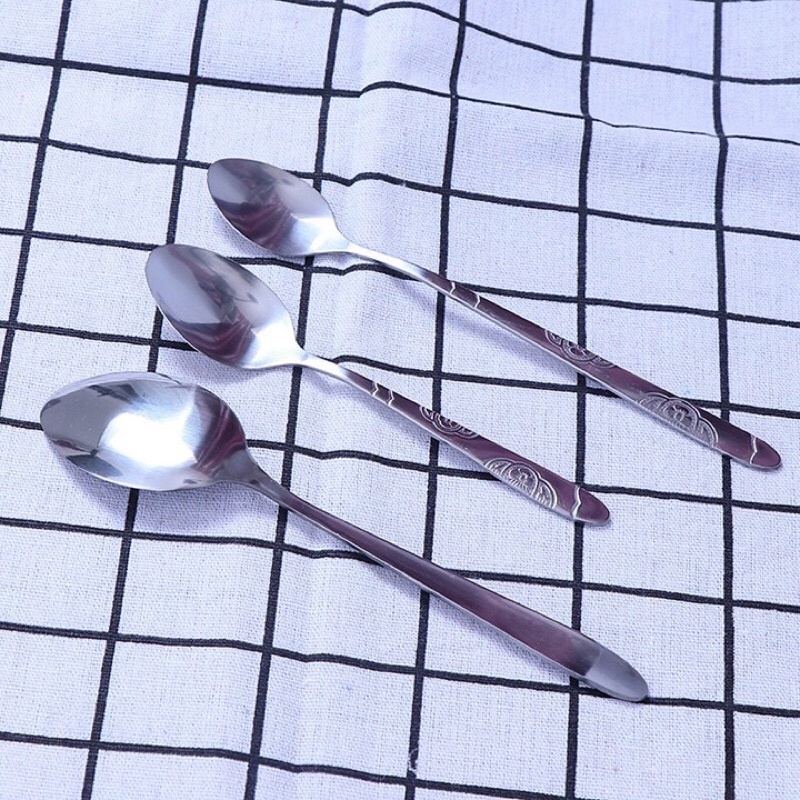 Thìa inox 304 cao cấp sáng bóng dày đẹp