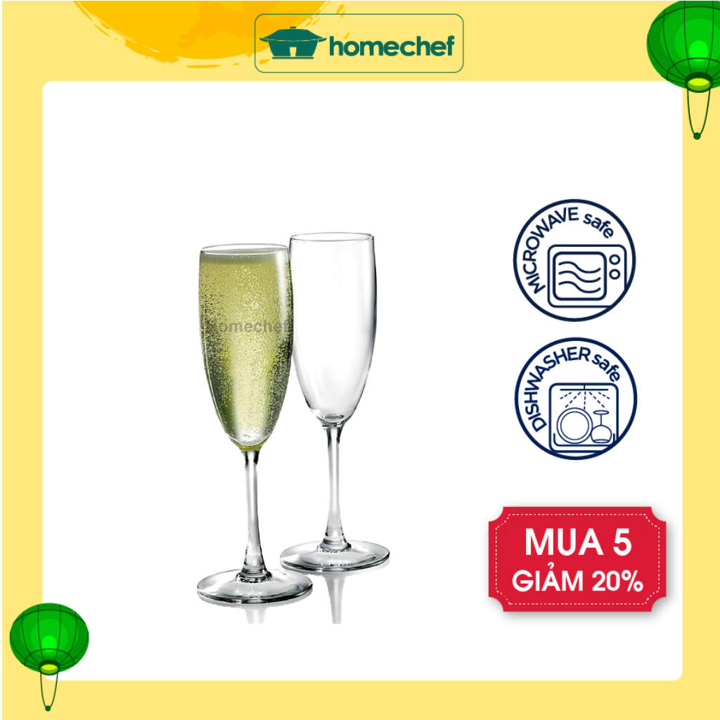 Bộ ly vang thủy tinh cao cấp 6 chi tiết Arcoroc Senso, thương hiệu Pháp G3809