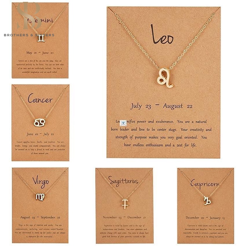 Vòng cổ choker SUAKE hình 12 chòm sao thời trang 2022 cho nữ