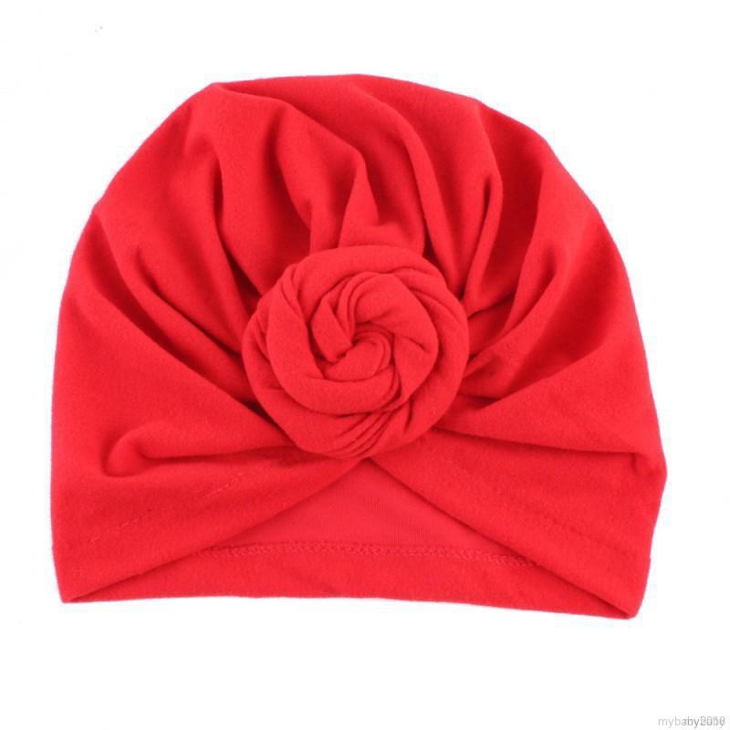 Khăn turban trùm đầu màu trơn phong cách Hồi giáo độc đáo cho bé gái