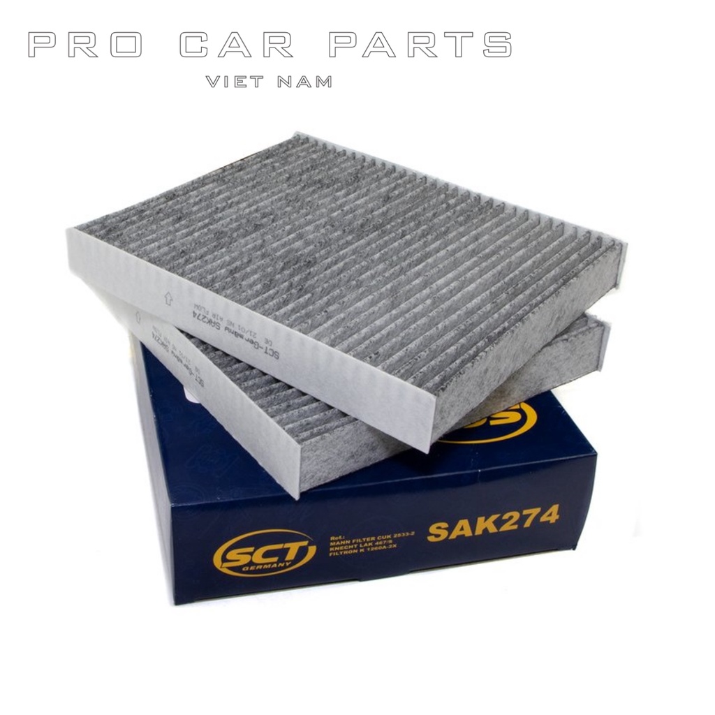 Lọc Gió Điều Hoà BMW  320i, 520i, 523i, 528i, 535i, 640i, 730i, 740i SCT GERMANY SAK 274