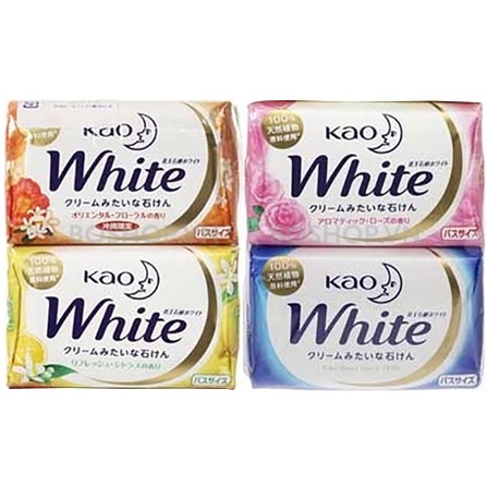 Xà bông,xà phòng Kao White 130gr (Nội địa Nhật)