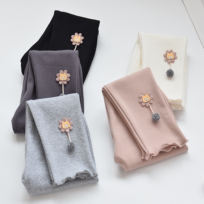Quần Legging Cotton Dài Xuân Thu Mới Cho Bé Gái