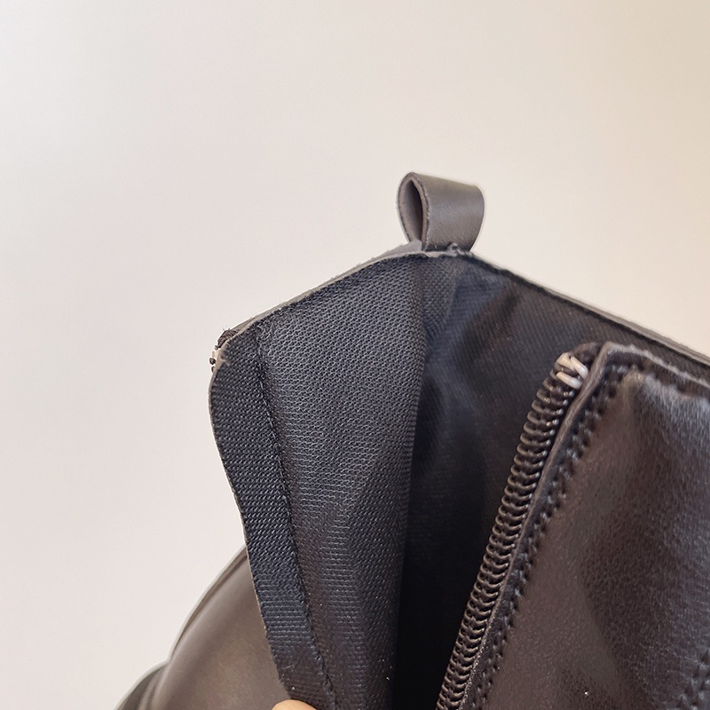 Giày bốt IELGY cổ thấp tới mắt cá chân mũi tròn buộc dây kiểu Hàn Quốc