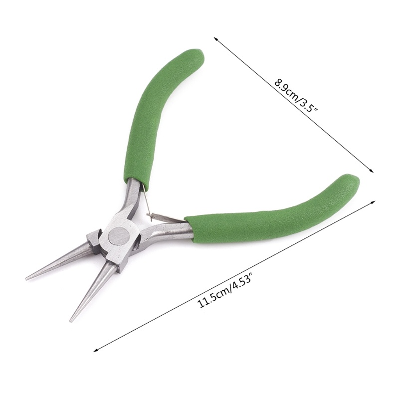 Kìm Mũi Tròn Đánh Bóng Trang Sức Bằng Thép Carbon 4.5in 11.5x8.9x0.9cm