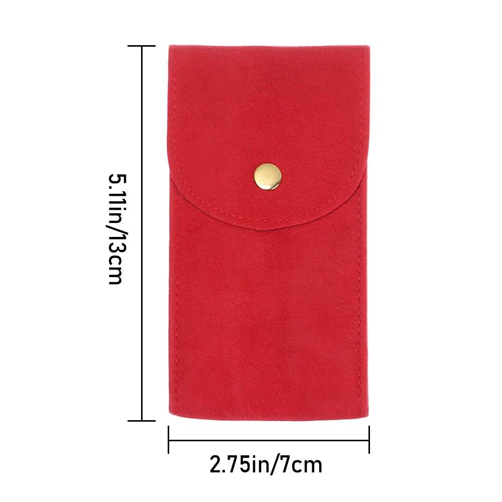 Túi đựng đồng hồ đeo tay nhiều màu bằng vải flannel nhỏ gọn bảo vệ chống bụi cho nam và nữ