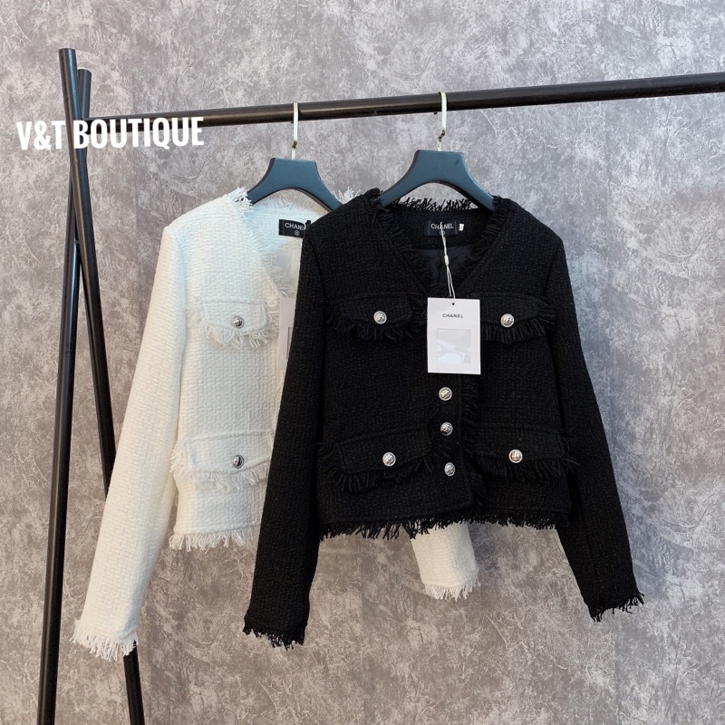 Áo dạ chanel siêu sang chảnh hàng Quảng Châu | BigBuy360 - bigbuy360.vn