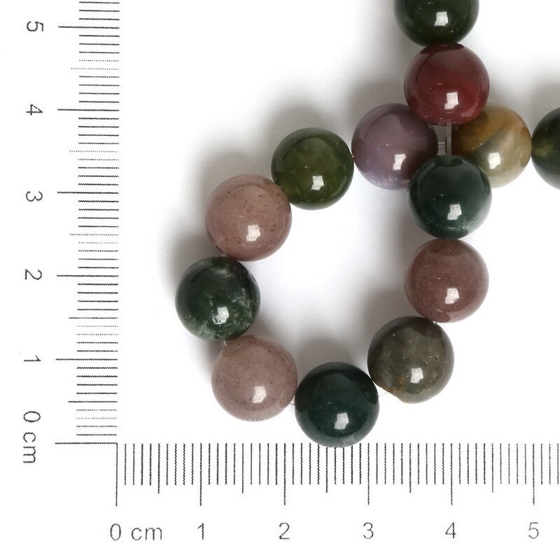 Chuỗi hạt đá mã não tròn lỗ xỏ lớn 16 "4 6 8 10mm dành cho làm trang sức