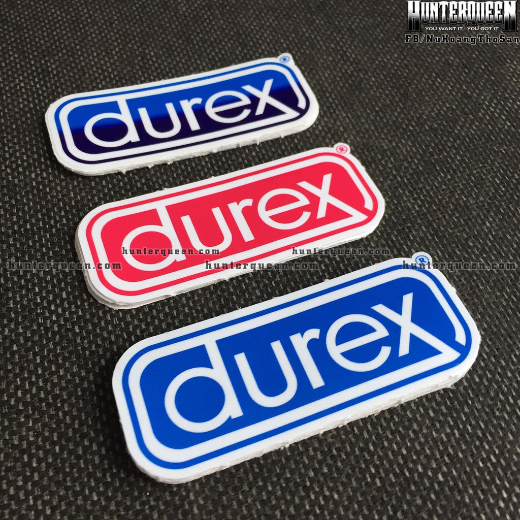 DU REX[9.6x3.9cm] decal cao cấp chống nước, sắc nét, bền màu, dính chặt. Hình dán logo trang trí mọi nơi