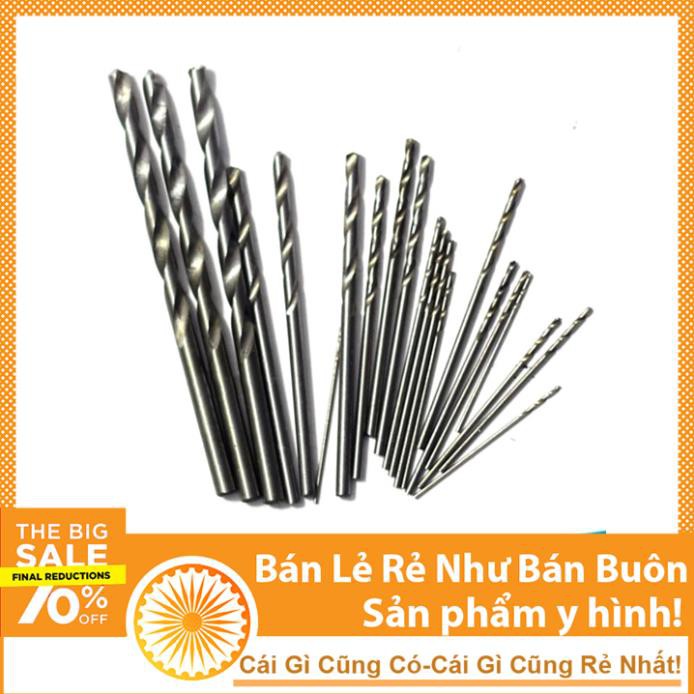 Combo 22 Loại Mũi Khoan (0.5-0.6-0.7-0.8-0.9-1.0-1.2-1.5-2.0-3.0-5.0 Mỗi Loại 2 Chiếc)