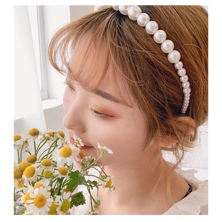 Cài tóc ngọc trai phong cách Hàn Quốc cổ điển đơn giản thời trang cho nữ