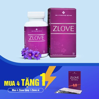 [ Chính Hãng] Zlove - Hỗ Trợ Co Hồi Tử Cung, Se Khít, Làm Hồng Vùng Kín (50 Viên/Hộp) [COMBO 4 HỘP]