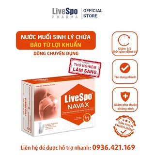 2 Hộp LiveSpo Navax Bảo vệ hô hấp, phòng Nghẹt Mũi, Sổ Mũi Hộp 4 ống x 5ml